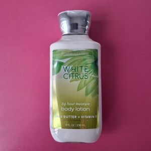 Bath & Body Works WHITE CITRUS 24 Hour Moisture Body Lotion 8 oz NEW